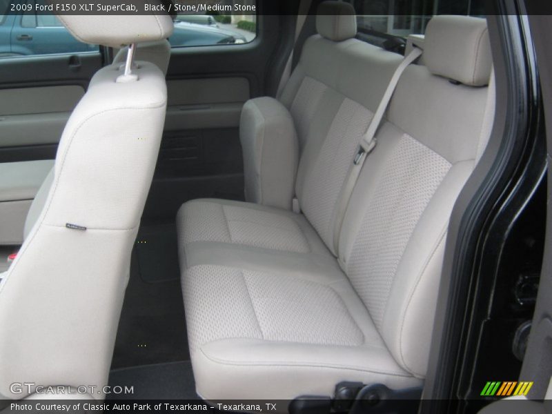 Black / Stone/Medium Stone 2009 Ford F150 XLT SuperCab