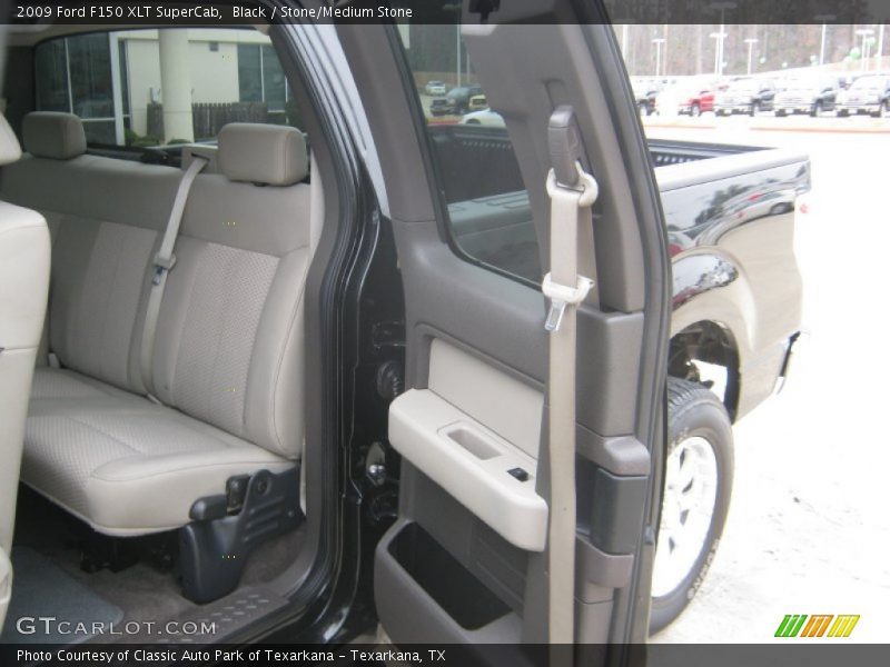 Black / Stone/Medium Stone 2009 Ford F150 XLT SuperCab