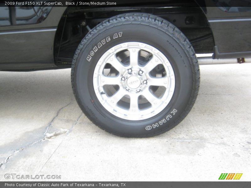 Black / Stone/Medium Stone 2009 Ford F150 XLT SuperCab