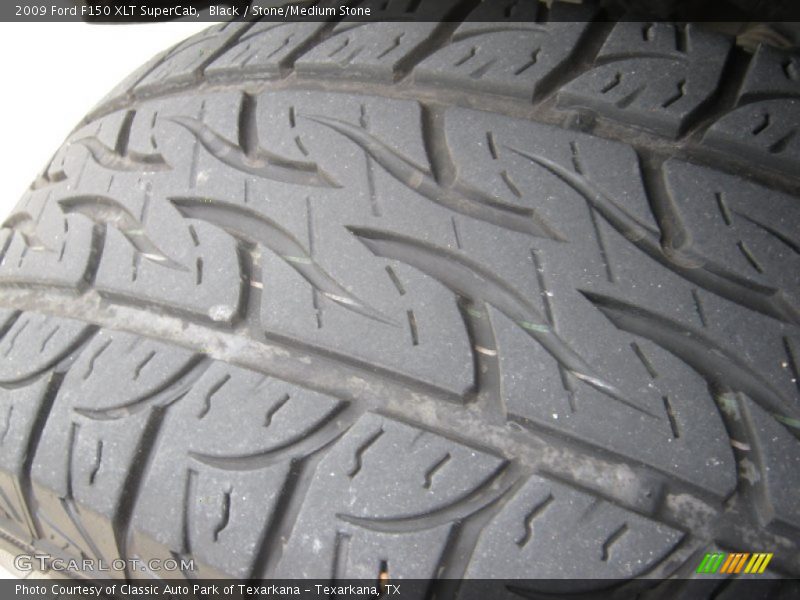 Black / Stone/Medium Stone 2009 Ford F150 XLT SuperCab