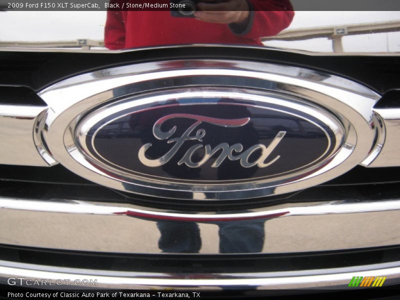 Black / Stone/Medium Stone 2009 Ford F150 XLT SuperCab