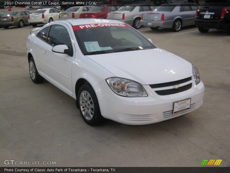 Summit White / Gray 2010 Chevrolet Cobalt LT Coupe