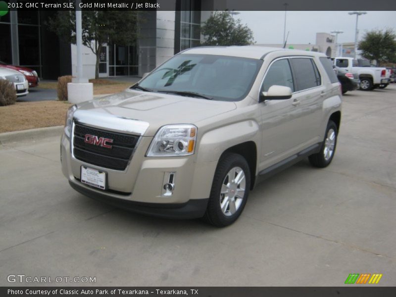 Gold Mist Metallic / Jet Black 2012 GMC Terrain SLE