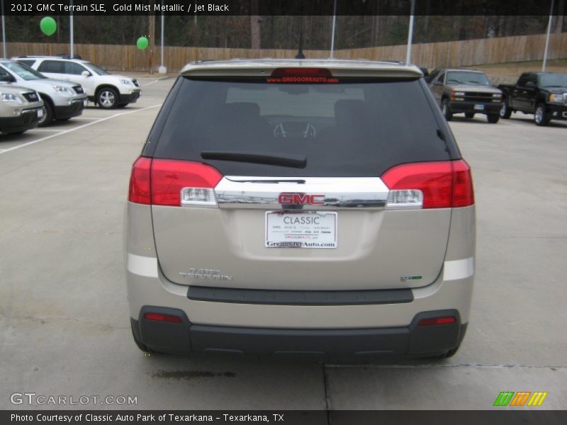 Gold Mist Metallic / Jet Black 2012 GMC Terrain SLE