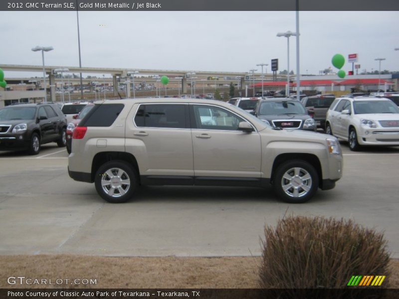 Gold Mist Metallic / Jet Black 2012 GMC Terrain SLE