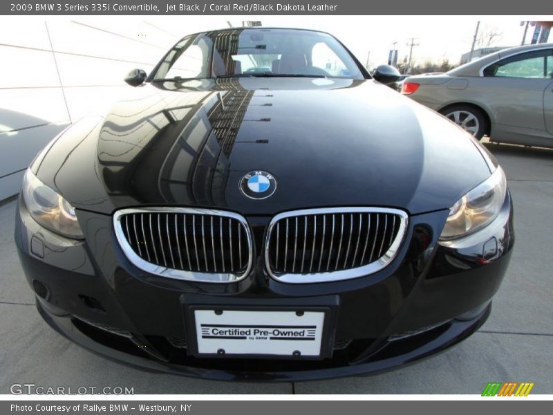 Jet Black / Coral Red/Black Dakota Leather 2009 BMW 3 Series 335i Convertible