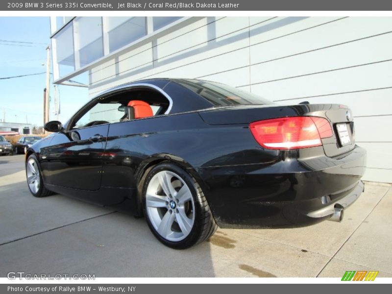 Jet Black / Coral Red/Black Dakota Leather 2009 BMW 3 Series 335i Convertible