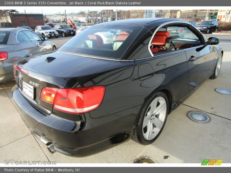 Jet Black / Coral Red/Black Dakota Leather 2009 BMW 3 Series 335i Convertible