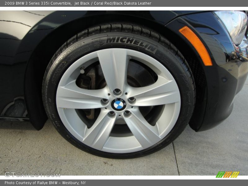 Jet Black / Coral Red/Black Dakota Leather 2009 BMW 3 Series 335i Convertible