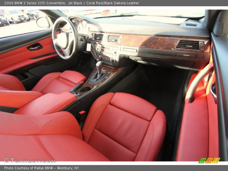Jet Black / Coral Red/Black Dakota Leather 2009 BMW 3 Series 335i Convertible
