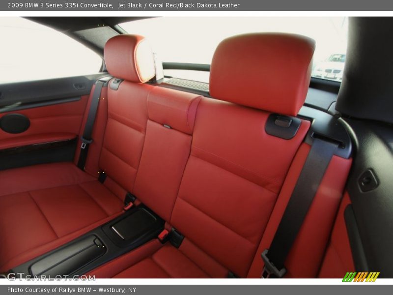 Jet Black / Coral Red/Black Dakota Leather 2009 BMW 3 Series 335i Convertible