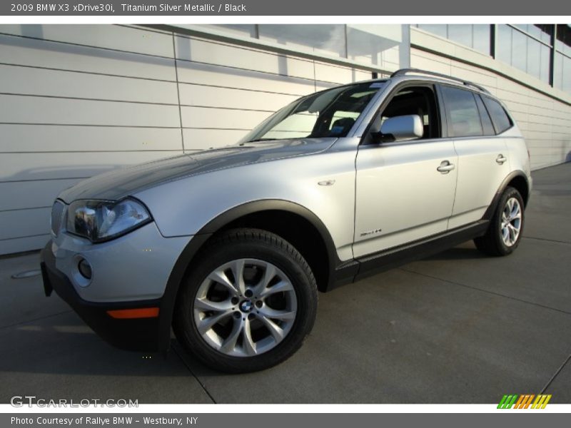 Titanium Silver Metallic / Black 2009 BMW X3 xDrive30i