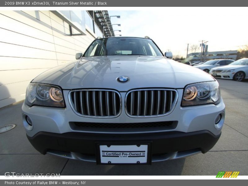 Titanium Silver Metallic / Black 2009 BMW X3 xDrive30i