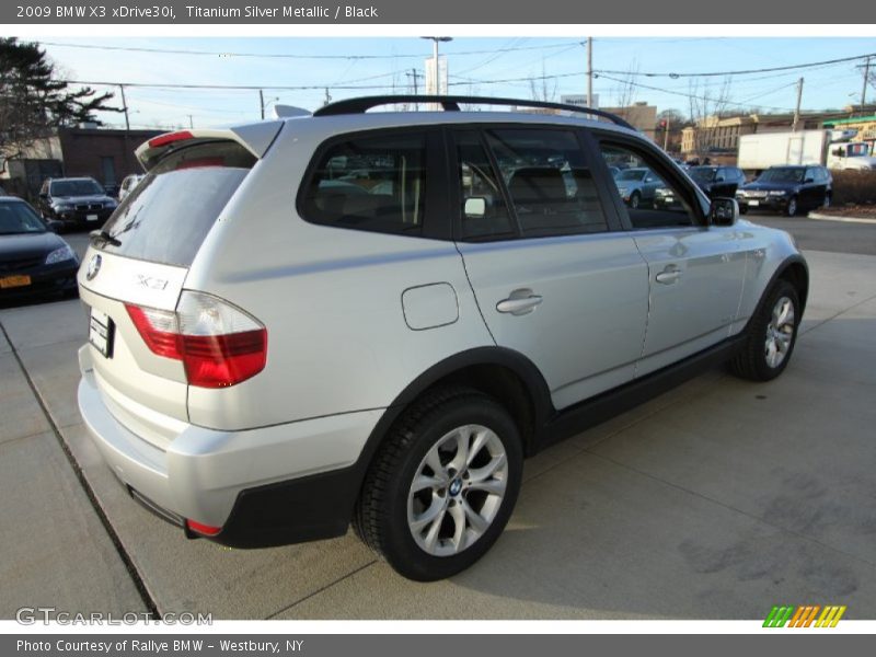 Titanium Silver Metallic / Black 2009 BMW X3 xDrive30i