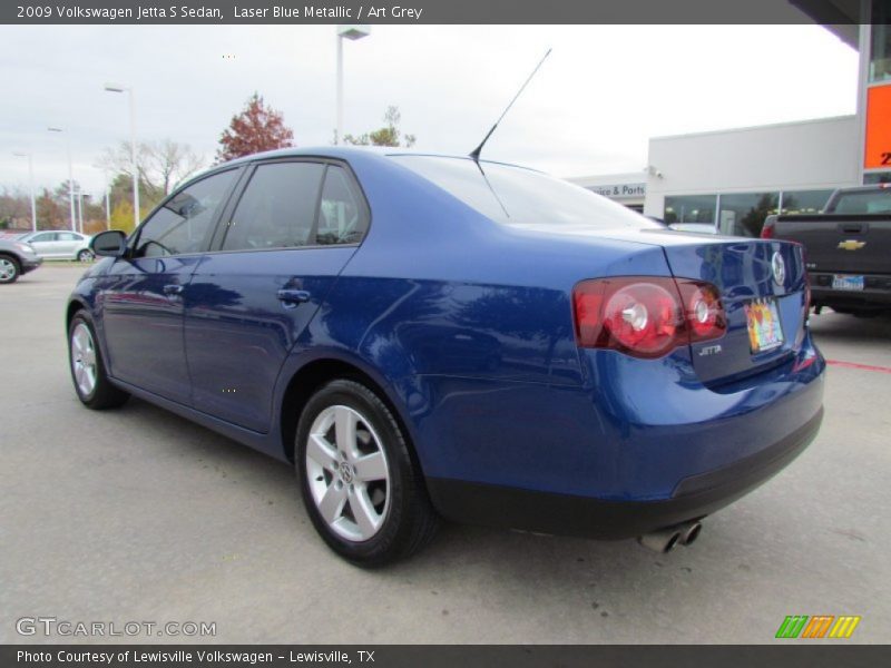 Laser Blue Metallic / Art Grey 2009 Volkswagen Jetta S Sedan