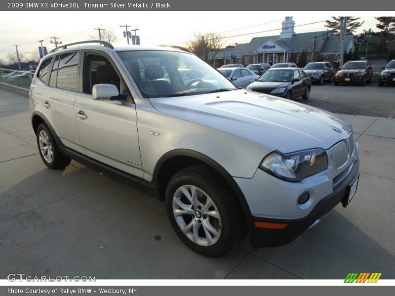 Titanium Silver Metallic / Black 2009 BMW X3 xDrive30i