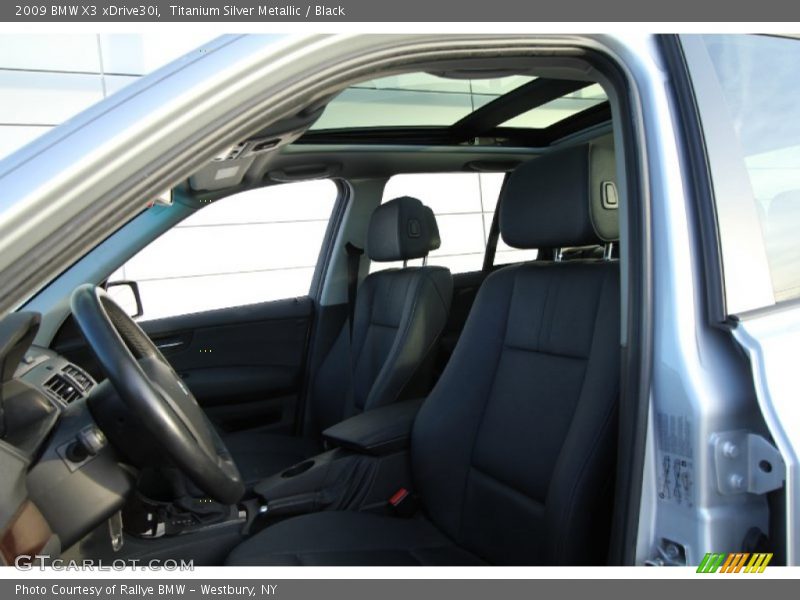 Titanium Silver Metallic / Black 2009 BMW X3 xDrive30i