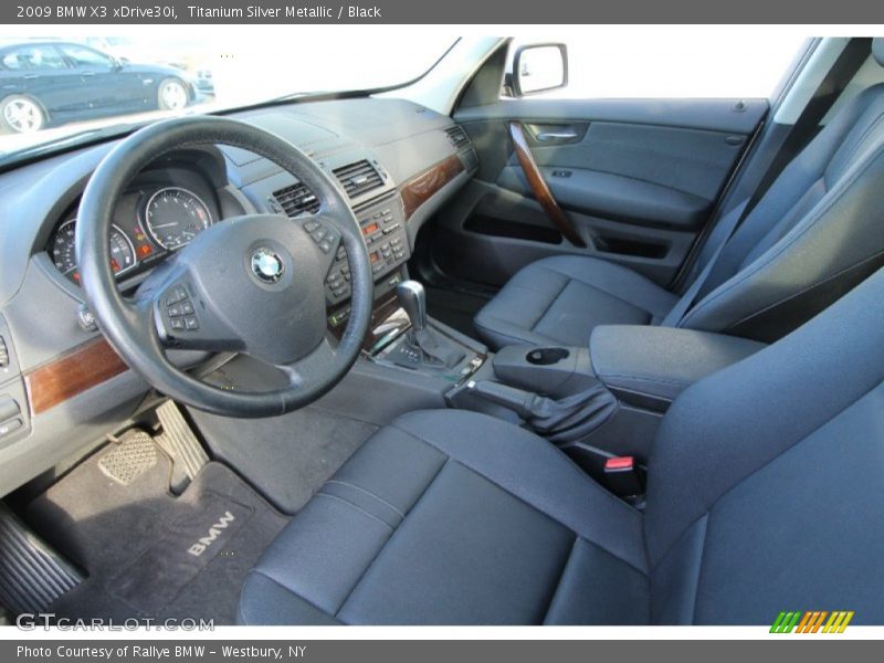 Titanium Silver Metallic / Black 2009 BMW X3 xDrive30i