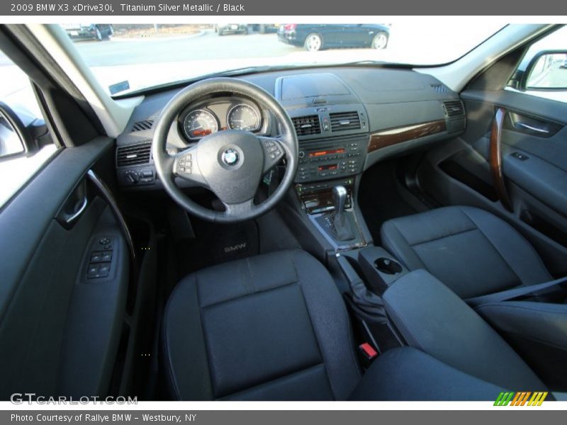 Titanium Silver Metallic / Black 2009 BMW X3 xDrive30i