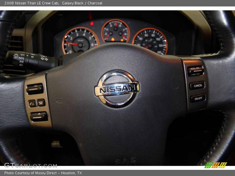 Galaxy Black / Charcoal 2008 Nissan Titan LE Crew Cab