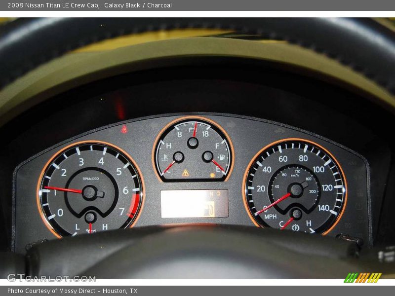 Galaxy Black / Charcoal 2008 Nissan Titan LE Crew Cab