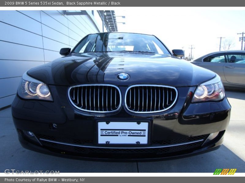 Black Sapphire Metallic / Black 2009 BMW 5 Series 535xi Sedan