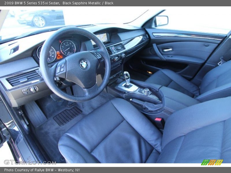 Black Sapphire Metallic / Black 2009 BMW 5 Series 535xi Sedan