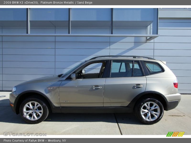 Platinum Bronze Metallic / Sand Beige 2009 BMW X3 xDrive30i