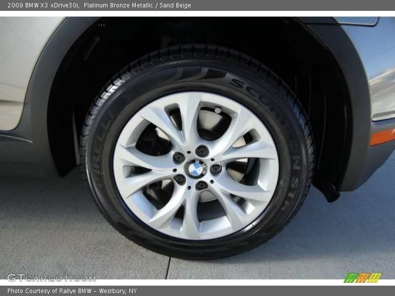 Platinum Bronze Metallic / Sand Beige 2009 BMW X3 xDrive30i
