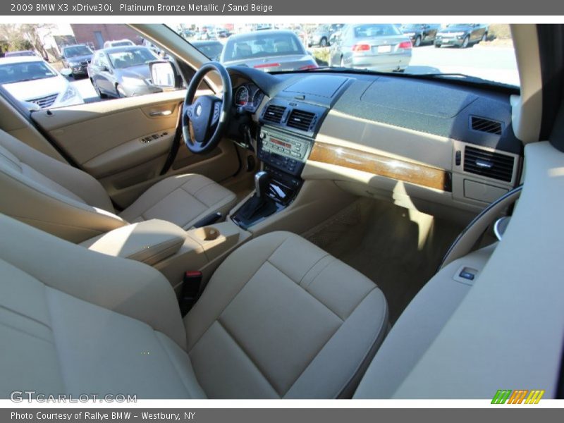 Platinum Bronze Metallic / Sand Beige 2009 BMW X3 xDrive30i