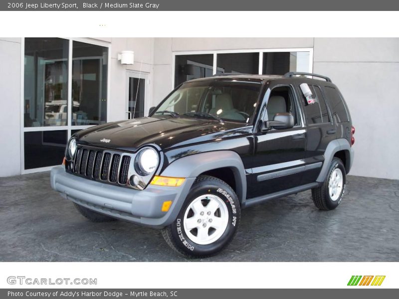 Black / Medium Slate Gray 2006 Jeep Liberty Sport
