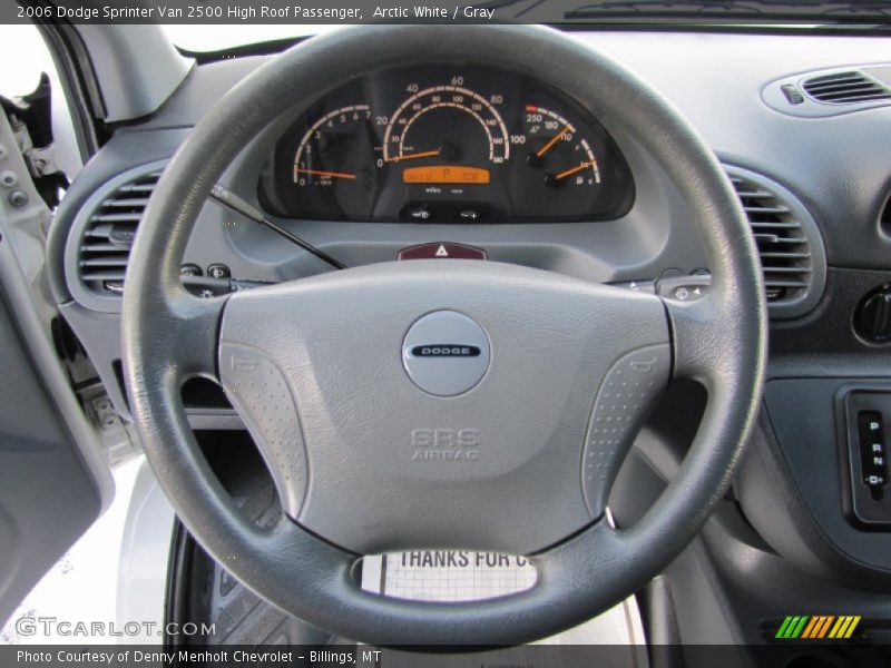  2006 Sprinter Van 2500 High Roof Passenger Steering Wheel