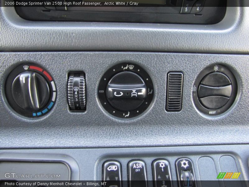 Controls of 2006 Sprinter Van 2500 High Roof Passenger