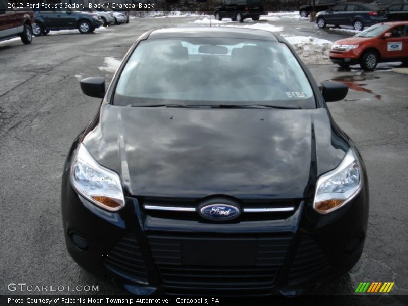 Black / Charcoal Black 2012 Ford Focus S Sedan