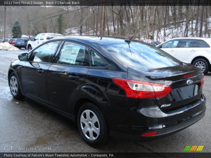 Black / Charcoal Black 2012 Ford Focus S Sedan