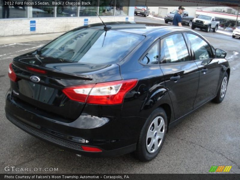 Black / Charcoal Black 2012 Ford Focus S Sedan