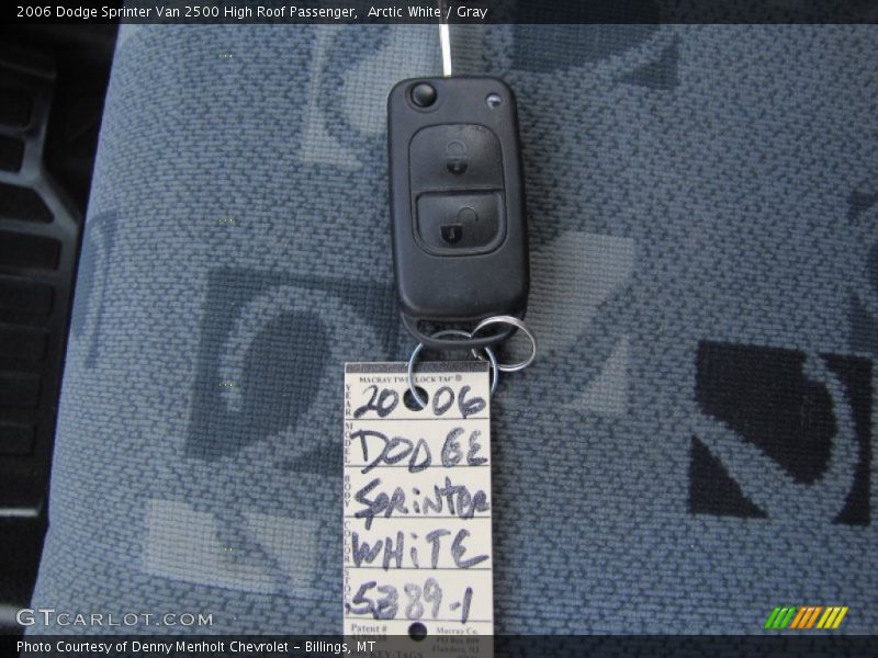 Keys of 2006 Sprinter Van 2500 High Roof Passenger