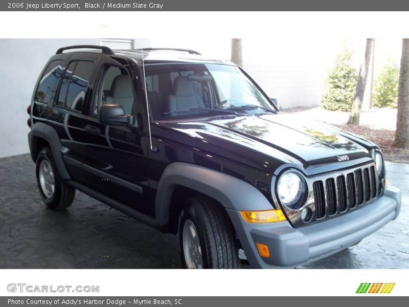 Black / Medium Slate Gray 2006 Jeep Liberty Sport