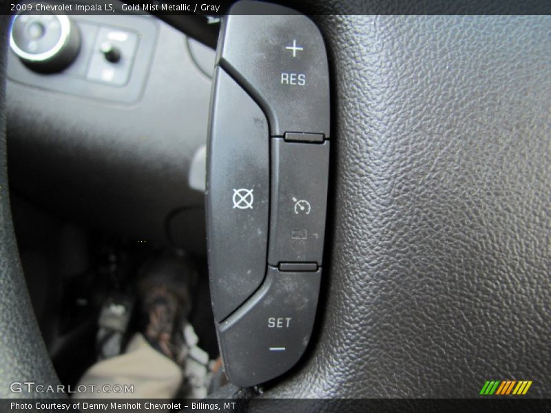 Gold Mist Metallic / Gray 2009 Chevrolet Impala LS