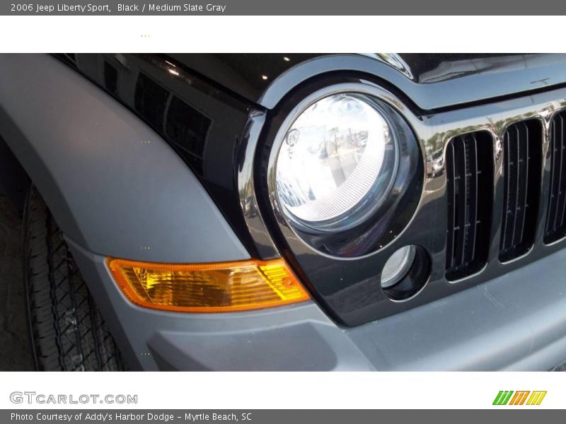 Black / Medium Slate Gray 2006 Jeep Liberty Sport