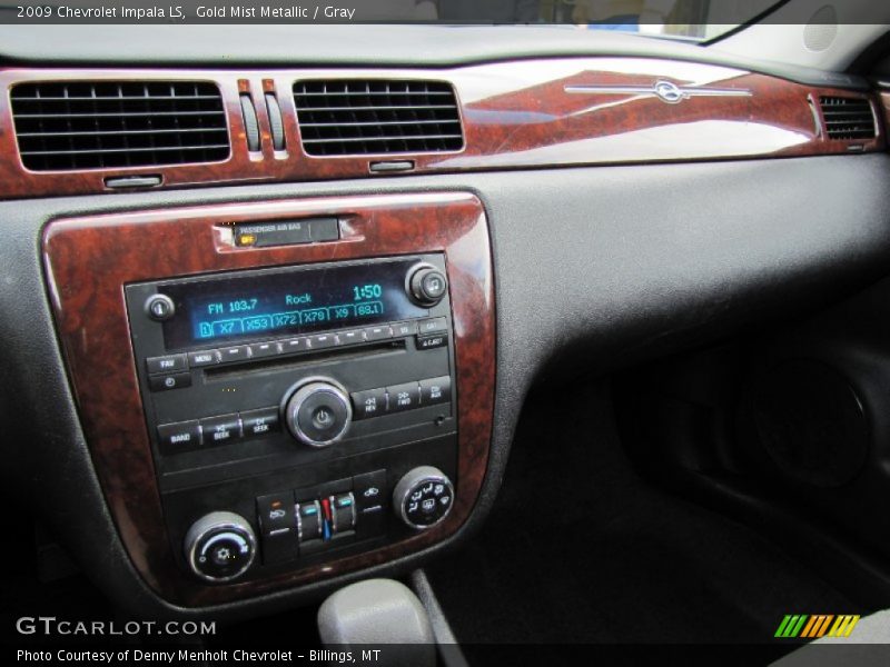 Gold Mist Metallic / Gray 2009 Chevrolet Impala LS