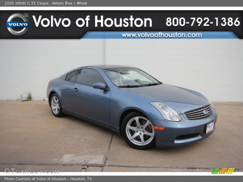 Athens Blue / Wheat 2005 Infiniti G 35 Coupe