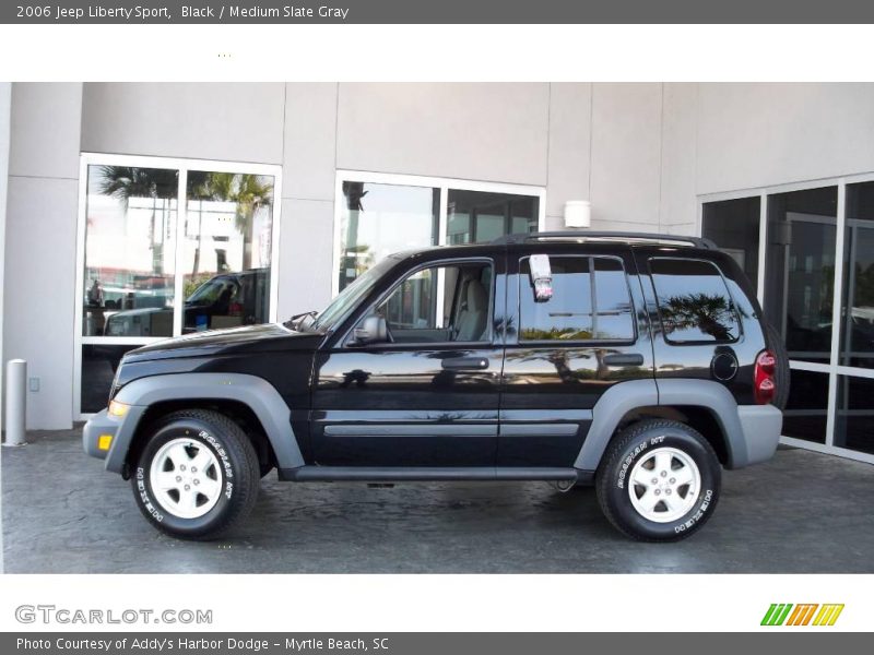 Black / Medium Slate Gray 2006 Jeep Liberty Sport