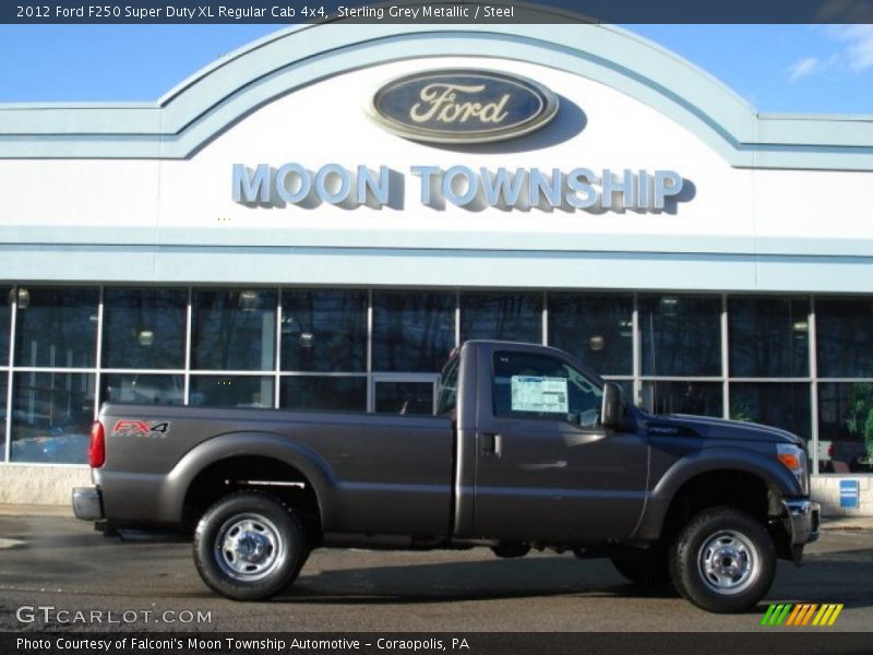 Sterling Grey Metallic / Steel 2012 Ford F250 Super Duty XL Regular Cab 4x4