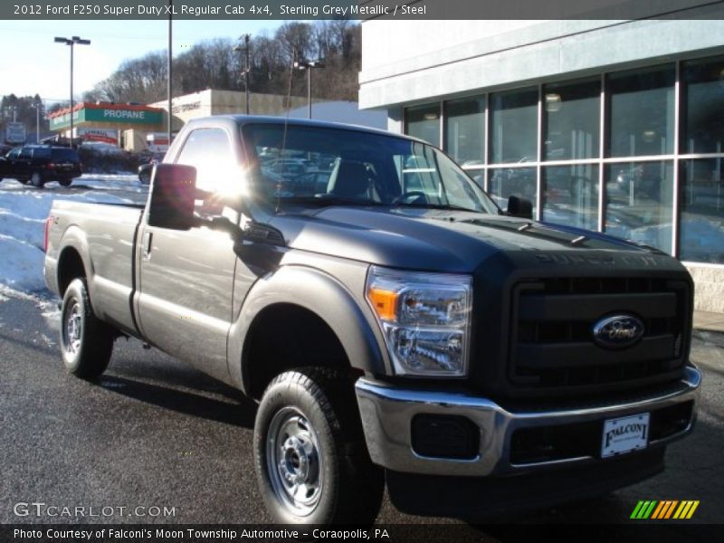 Sterling Grey Metallic / Steel 2012 Ford F250 Super Duty XL Regular Cab 4x4