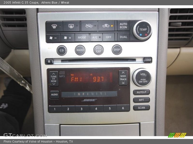 Athens Blue / Wheat 2005 Infiniti G 35 Coupe
