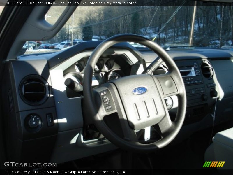 Sterling Grey Metallic / Steel 2012 Ford F250 Super Duty XL Regular Cab 4x4