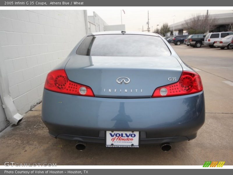 Athens Blue / Wheat 2005 Infiniti G 35 Coupe