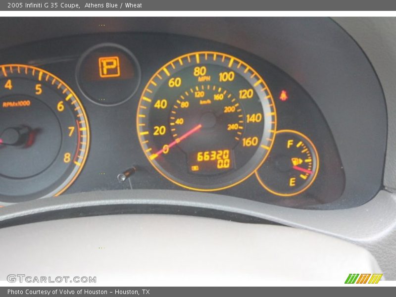 Athens Blue / Wheat 2005 Infiniti G 35 Coupe