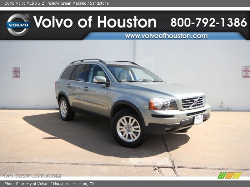 Willow Green Metallic / Sandstone 2008 Volvo XC90 3.2